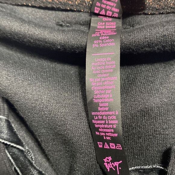 Betsey Johnson Performance Velour Criss-Cross Pullover Sweatshirt Black Small Ne - Picture 12 of 14